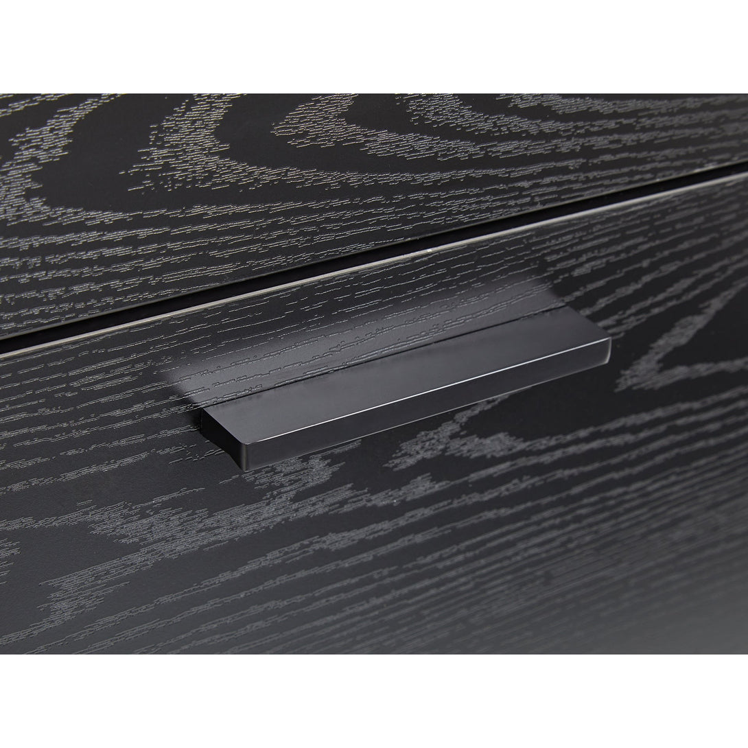 Nakia 3 Drawer Filing Cabinet - Black