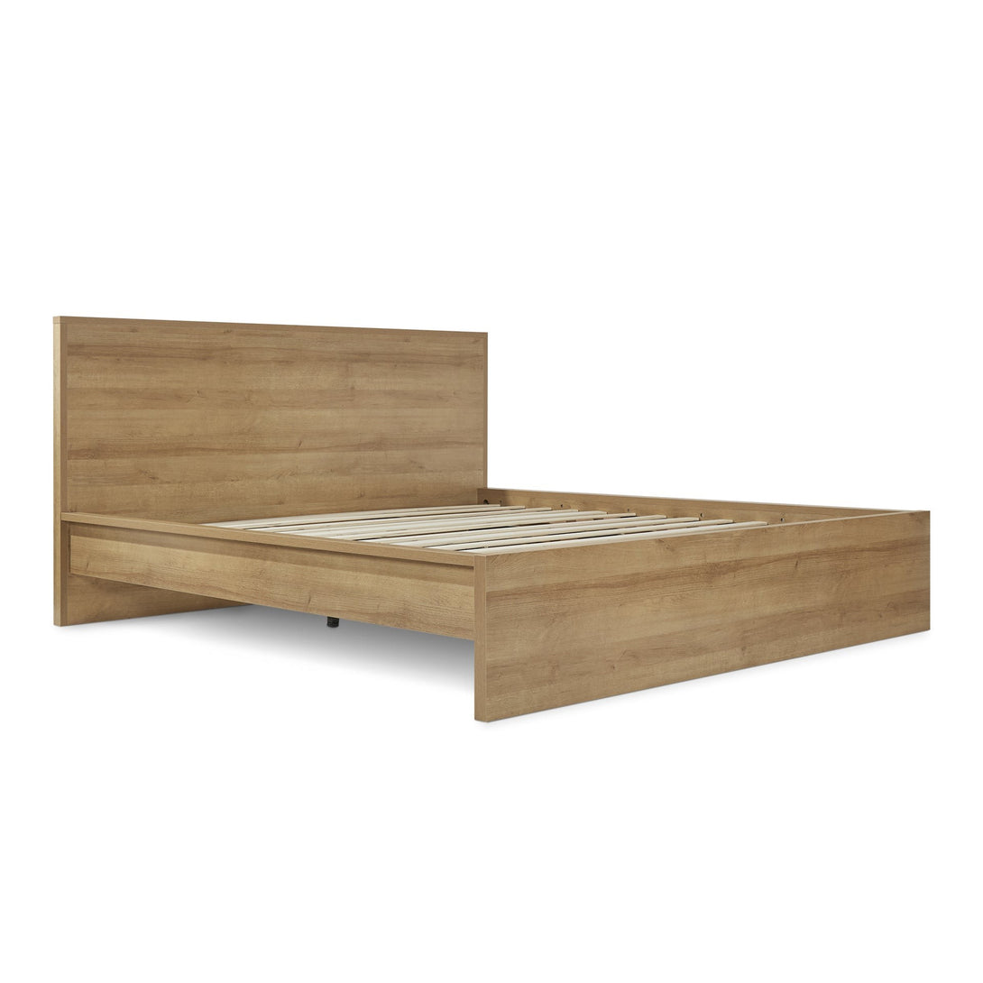 Harris Super King Bed Frame with Storage - Oak