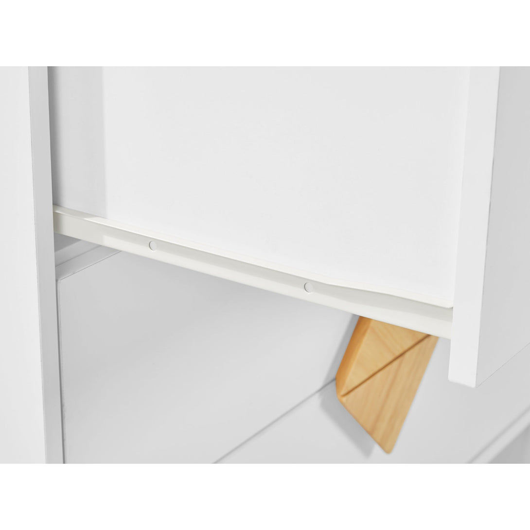 Alaska Wooden Tallboy 4 Drawers - White