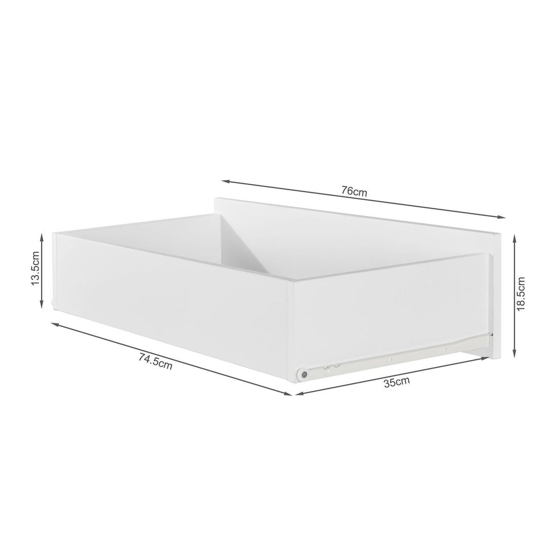 Alaska Wooden Tallboy 4 Drawers - White