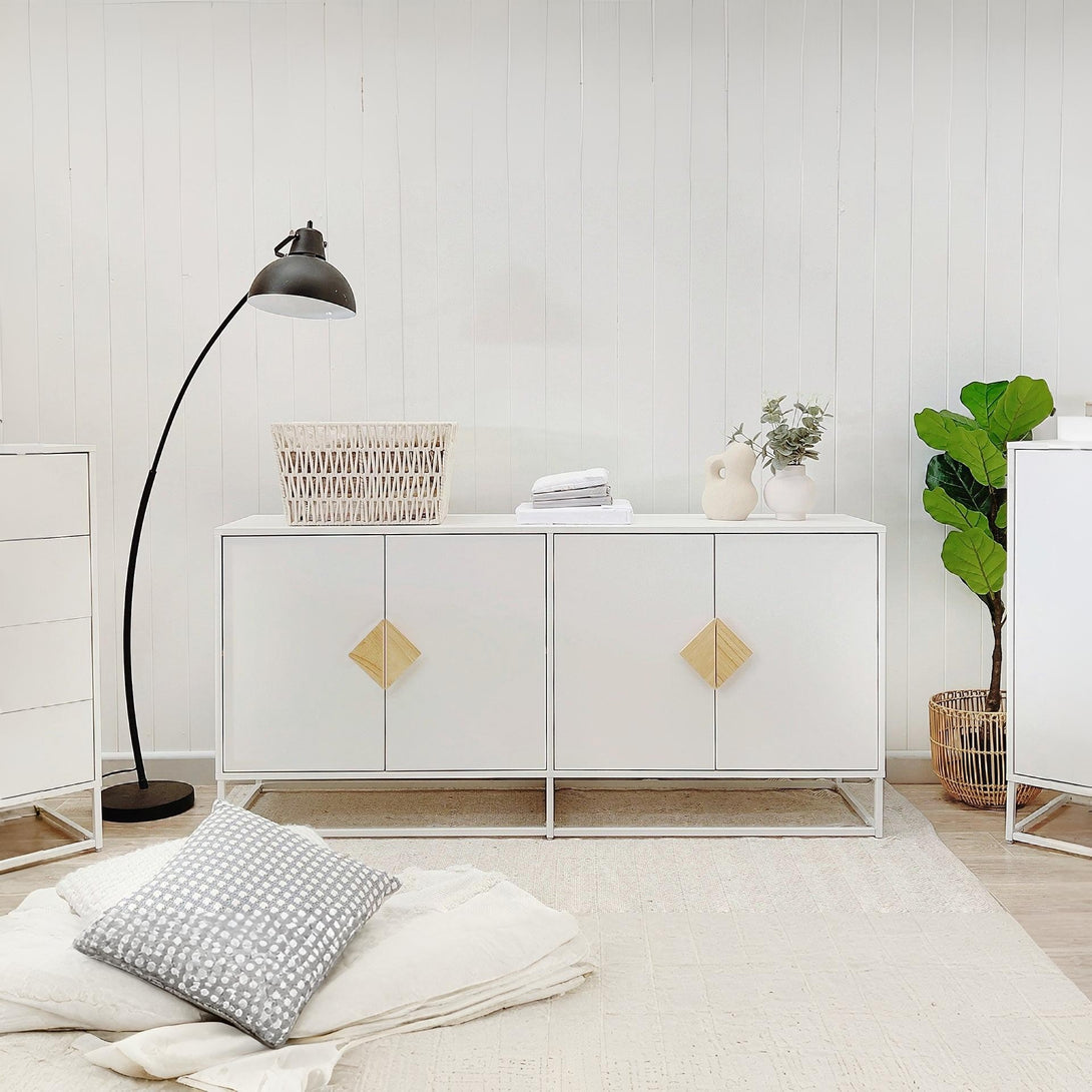 Alaska Sideboard Buffet Table - White