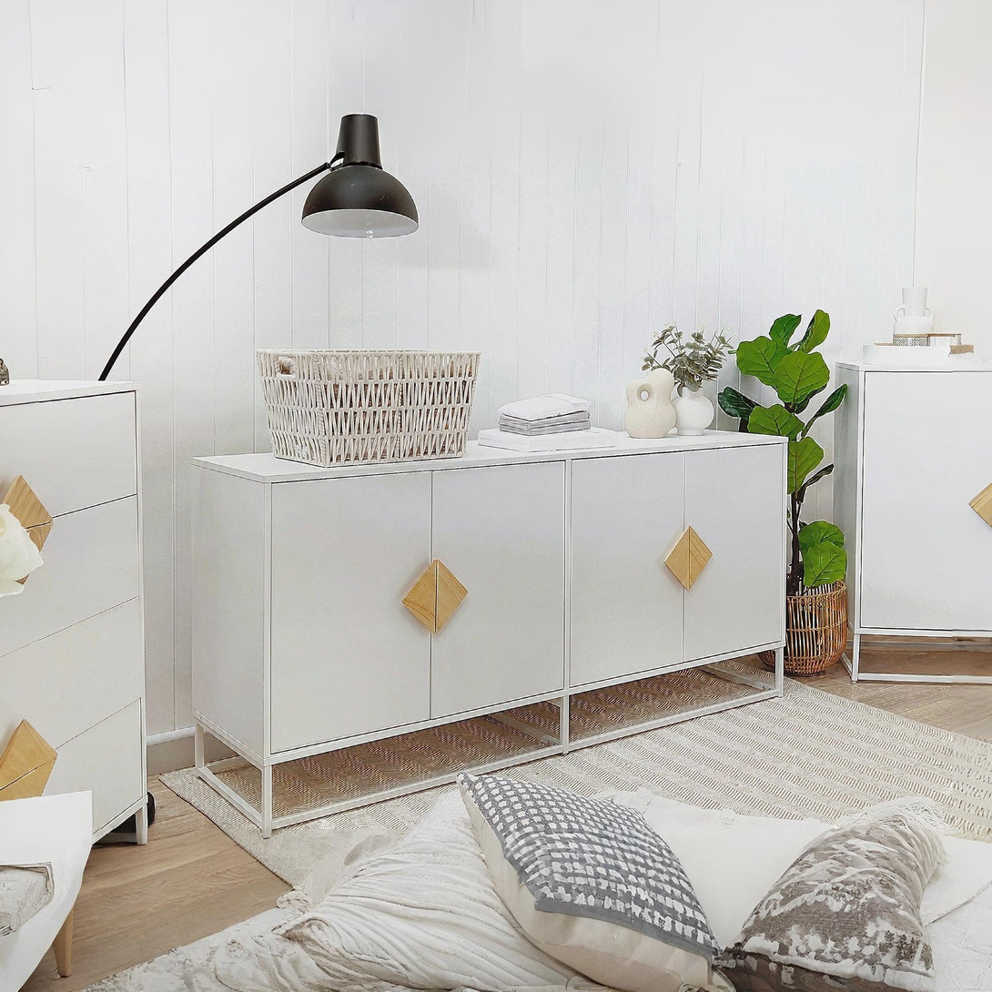 Alaska Sideboard Buffet Table - White