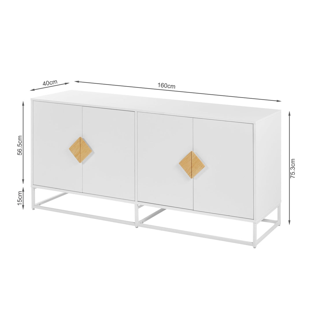 Alaska Sideboard Buffet Table - White
