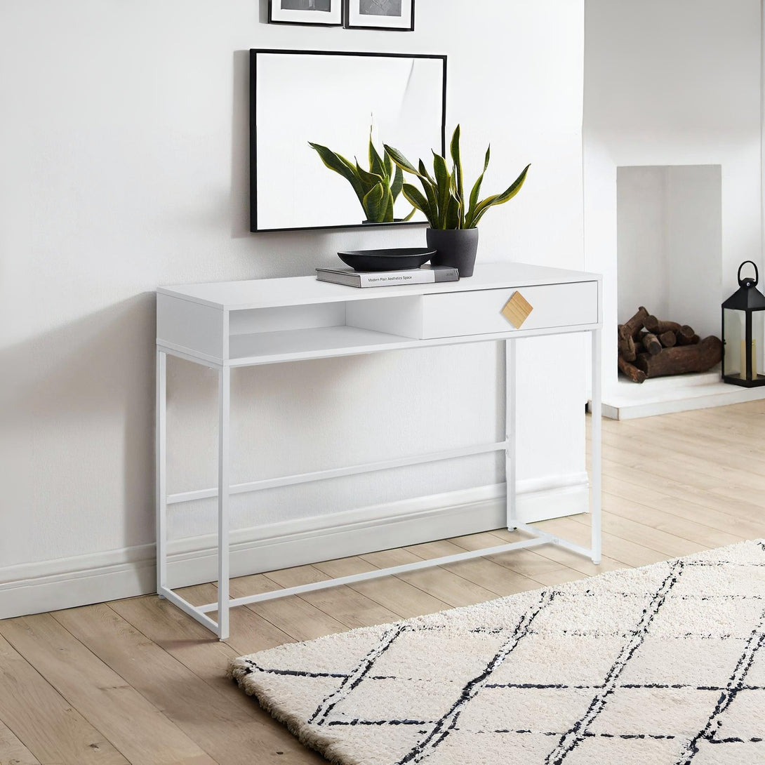 Alaska Wooden Console Table - White
