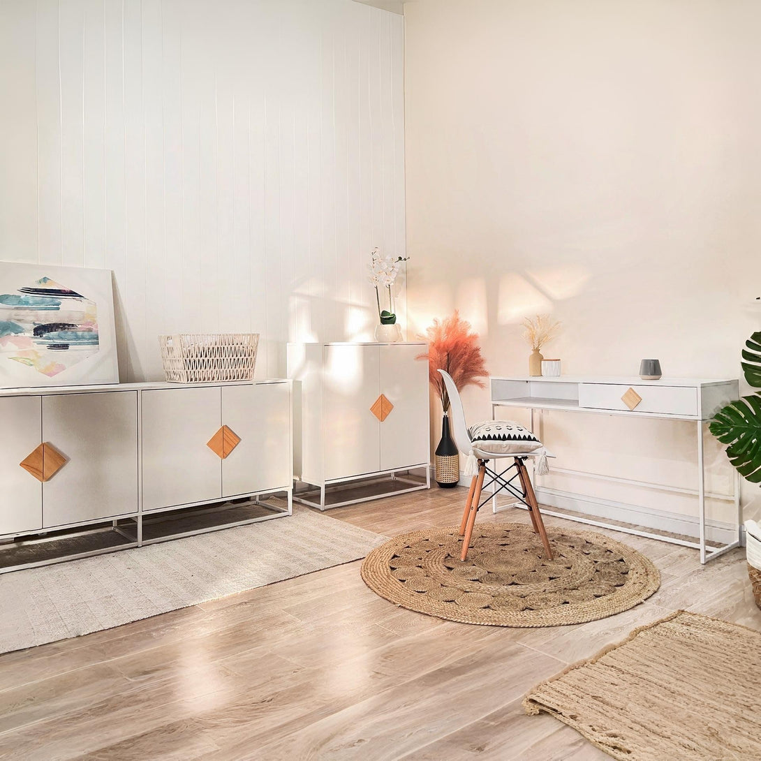 Alaska Wooden Console Table - White