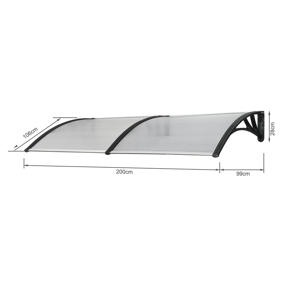 Toughout Canopy Awning Door Window Awning 2m x 1m