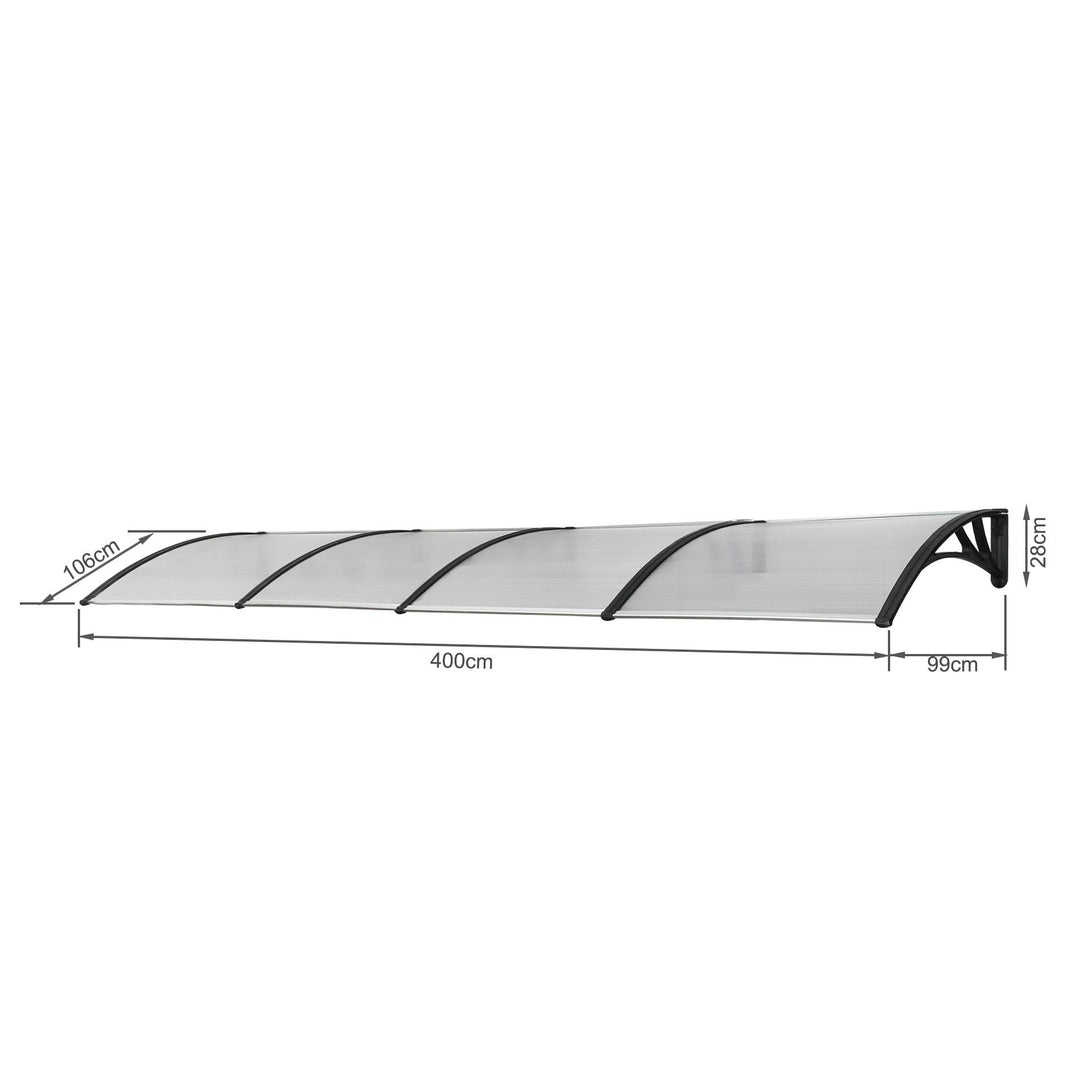 Toughout Canopy Awning Door Window Awning 4m x 1m