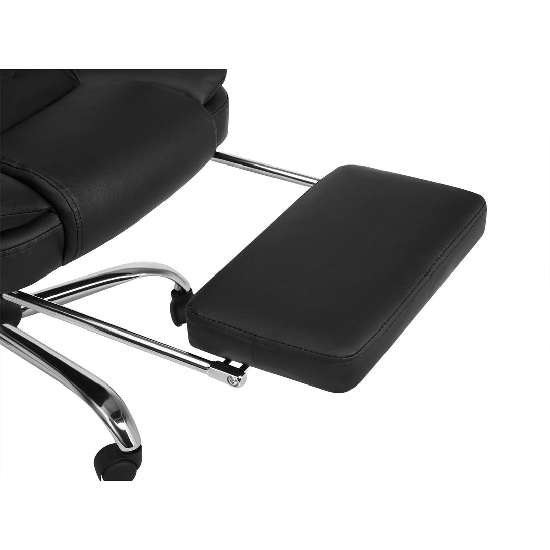 Dois Office Chair with Footrest - Black