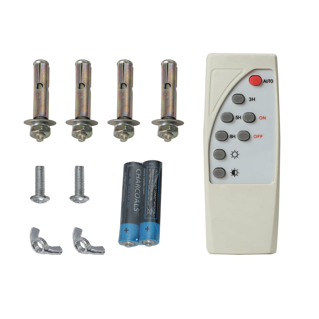 118 LED Solar Sensor Security Light with Remote Control