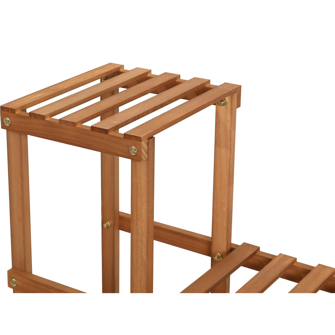 Potoo Solid Wood Plant Stand - Brown