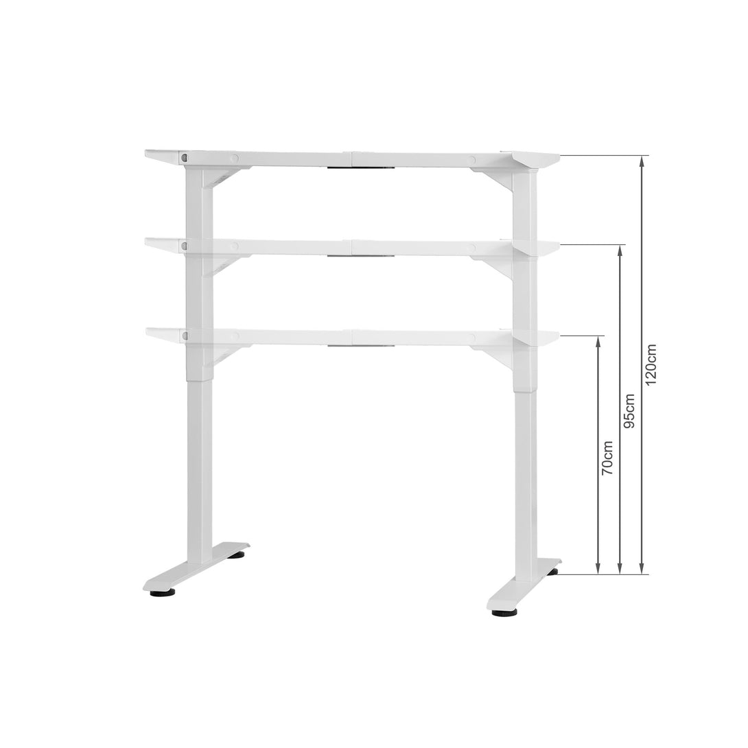 Bennie 120cm Dual Motor Electric Standing Desk - Beige