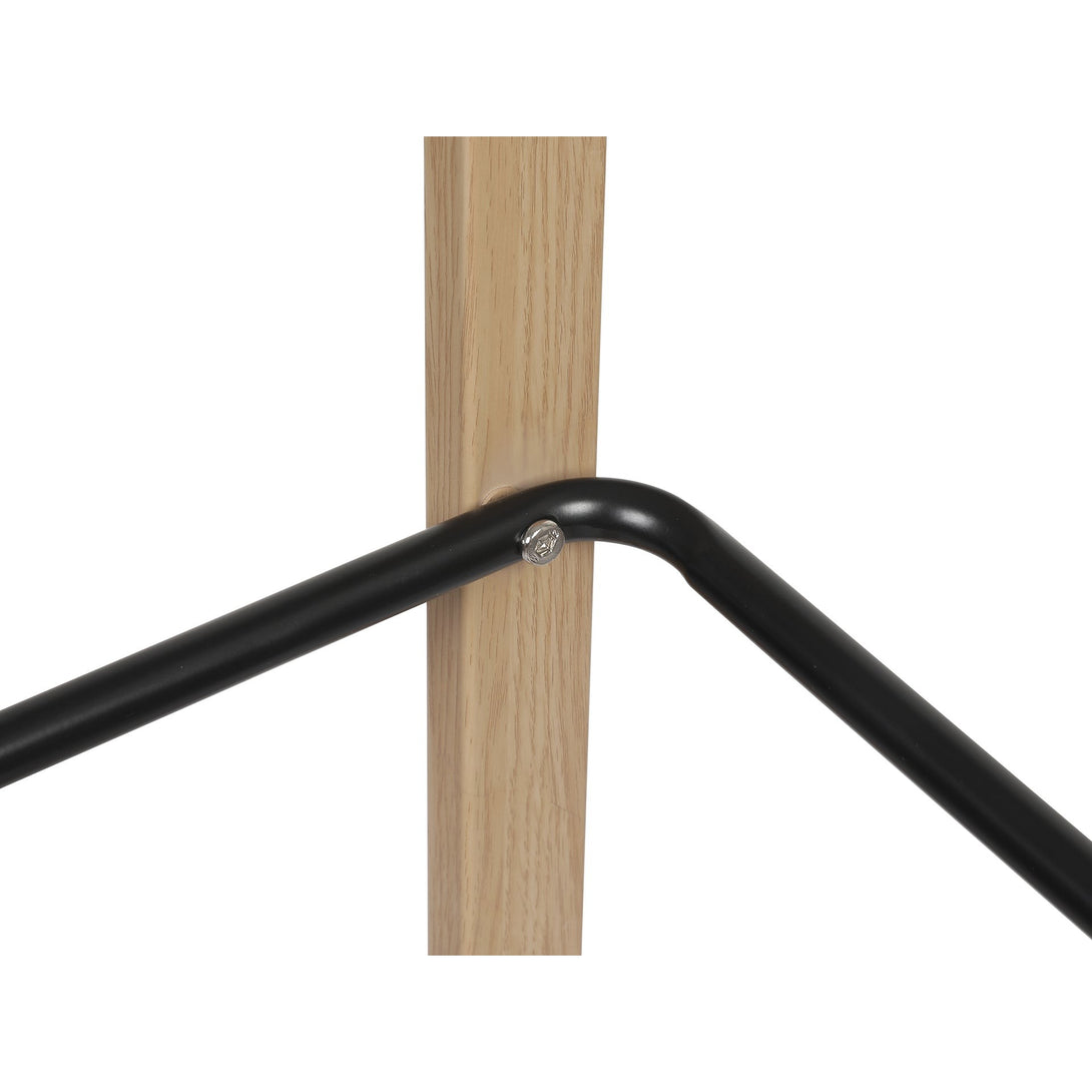 Kai Bar Stool Metal Barstool 75cm - Black