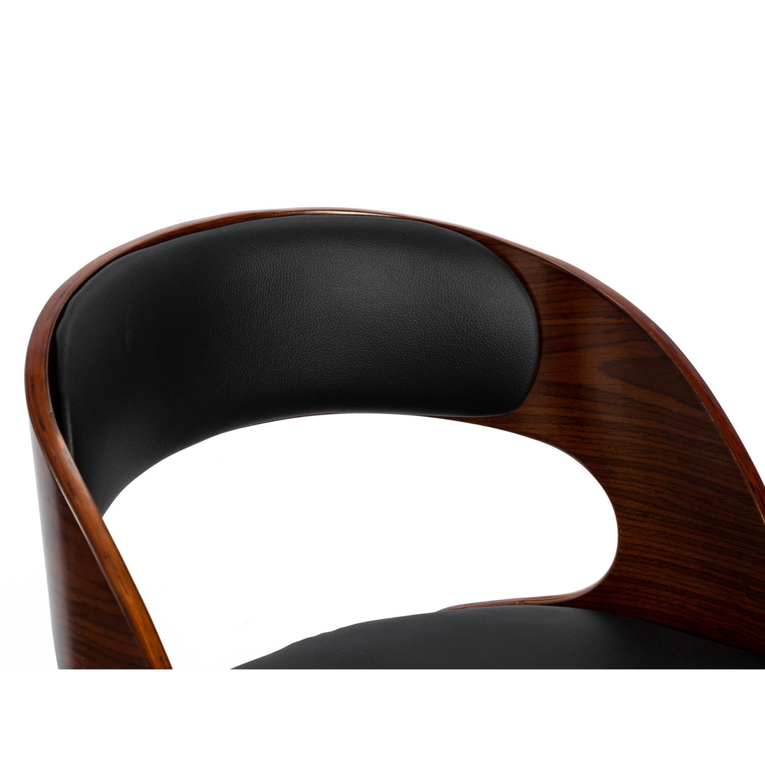 Holt Swivel Bar Stool - Black