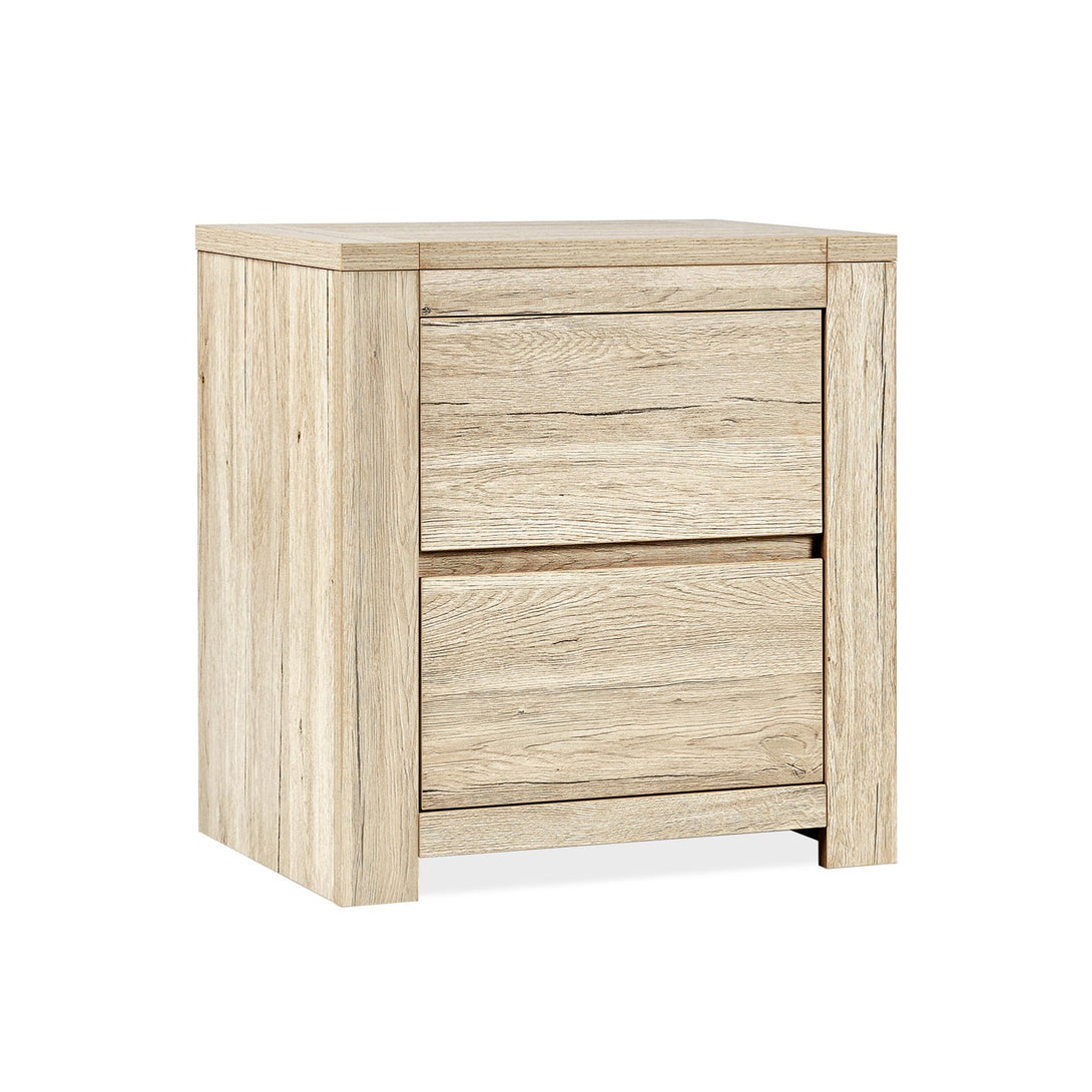 Borneo Wooden Bedside Table - Oak