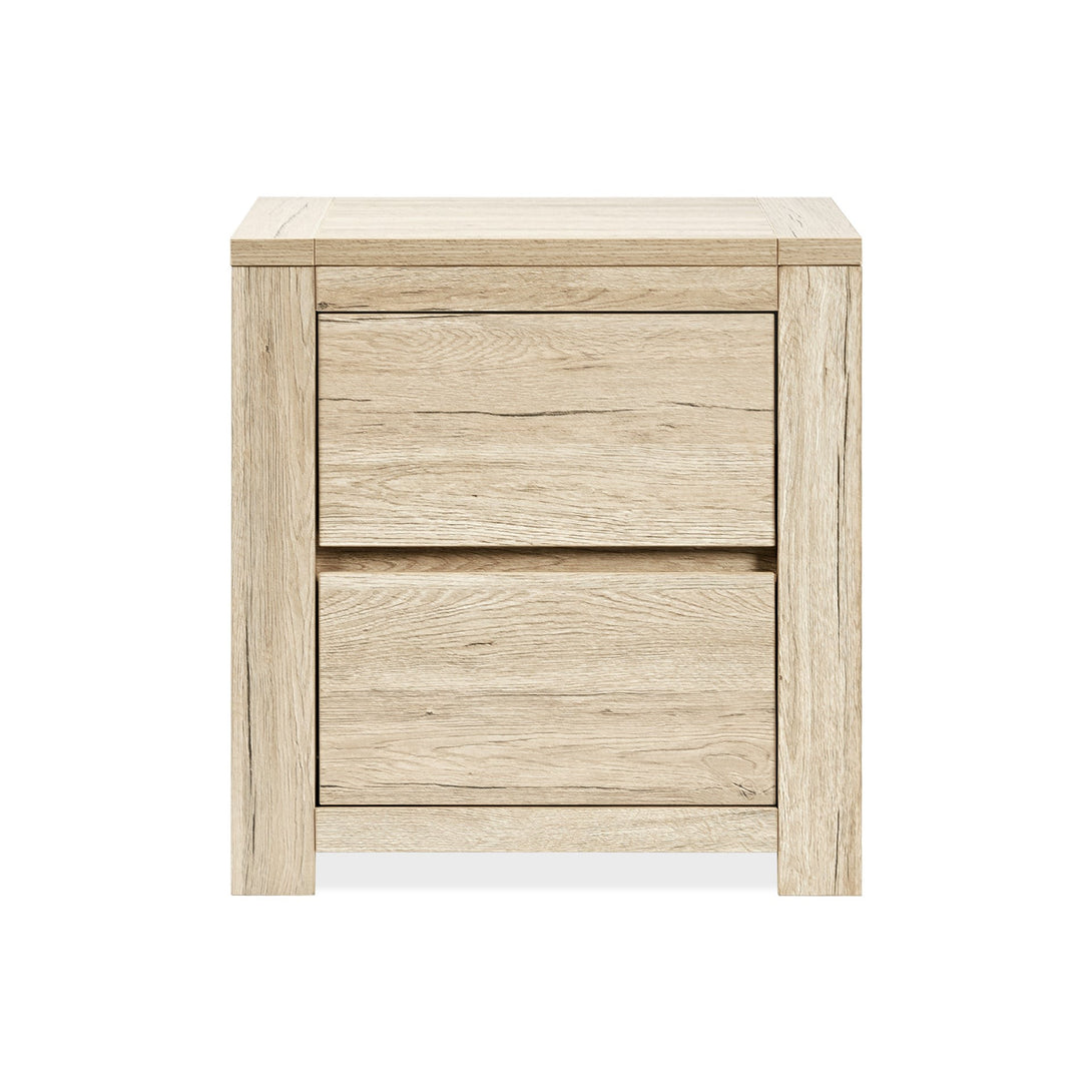 Borneo Wooden Bedside Table - Oak