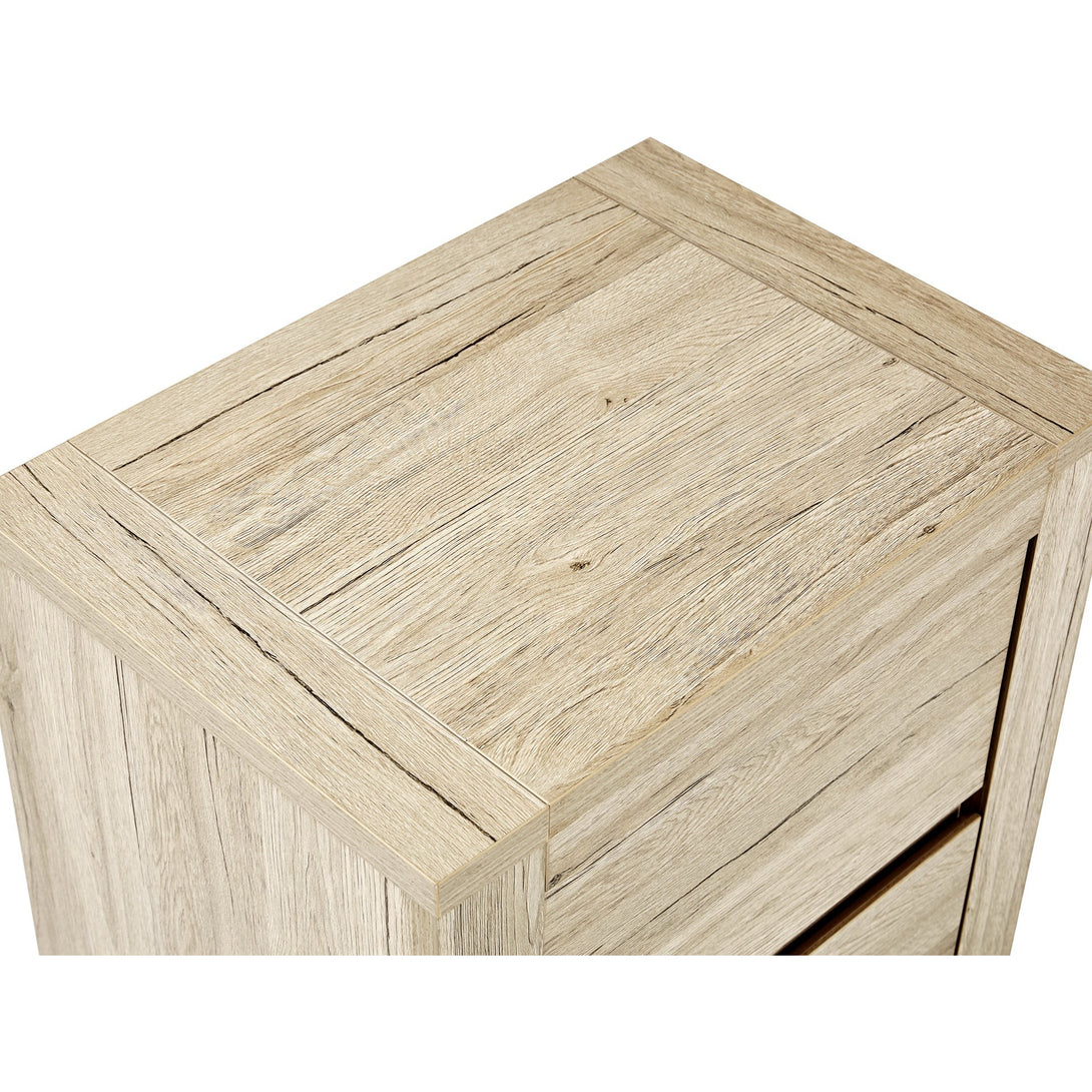 Borneo Wooden Bedside Table - Oak