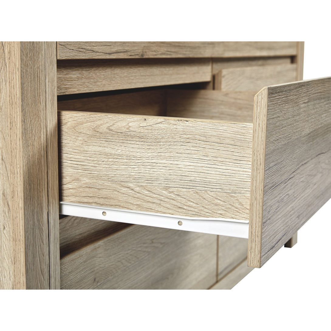 Borneo 6 Drawers Lowboy - Oak