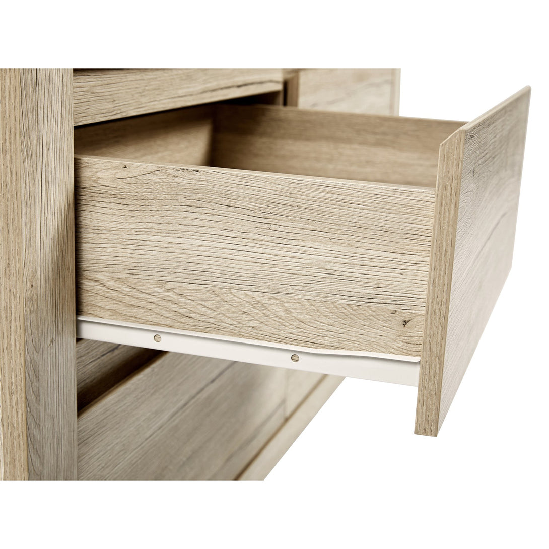 Borneo 8 Drawers Lowboy - Oak