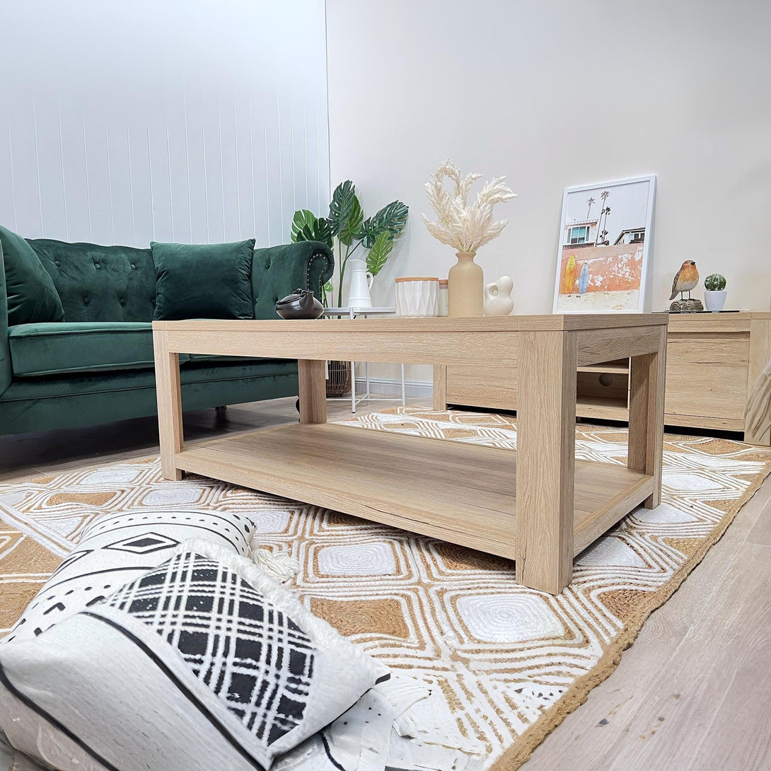 Borneo Wooden Coffee Table - Oak
