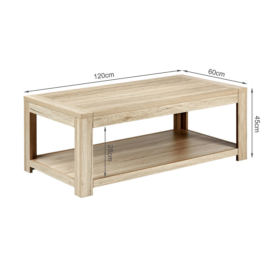 Borneo Wooden Coffee Table - Oak