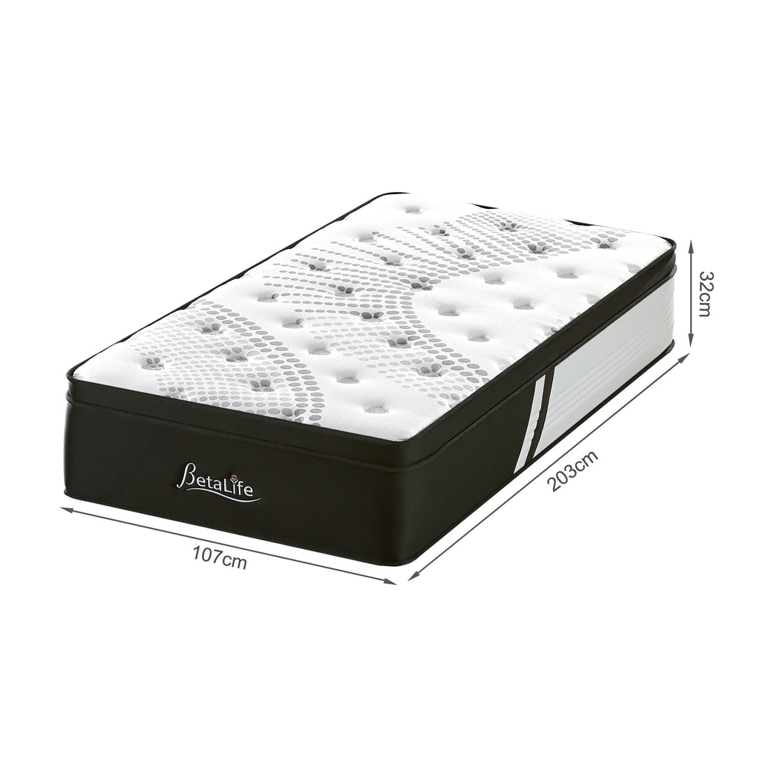 Deluxe Pro Pocket Spring Mattress - King Single