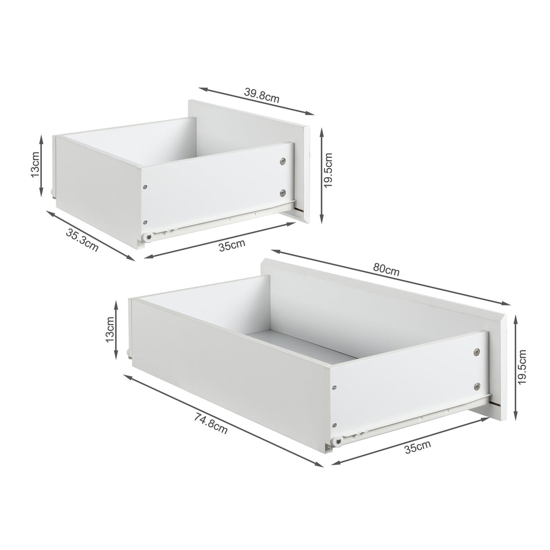 Hudson 6 Drawers Tallboy - White