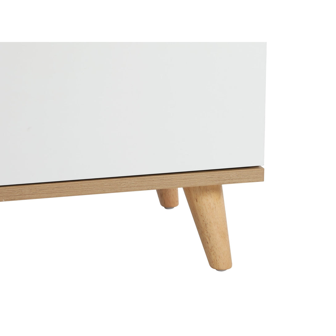 Hudson 6 Drawers Lowboy - White