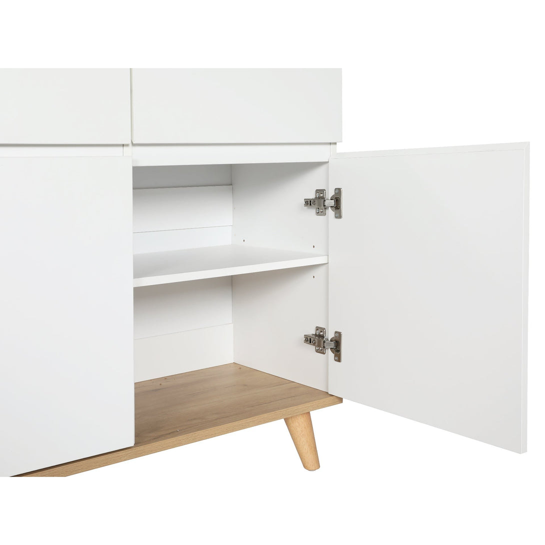 Hudson 1.35m Sideboard Buffet Table - White 