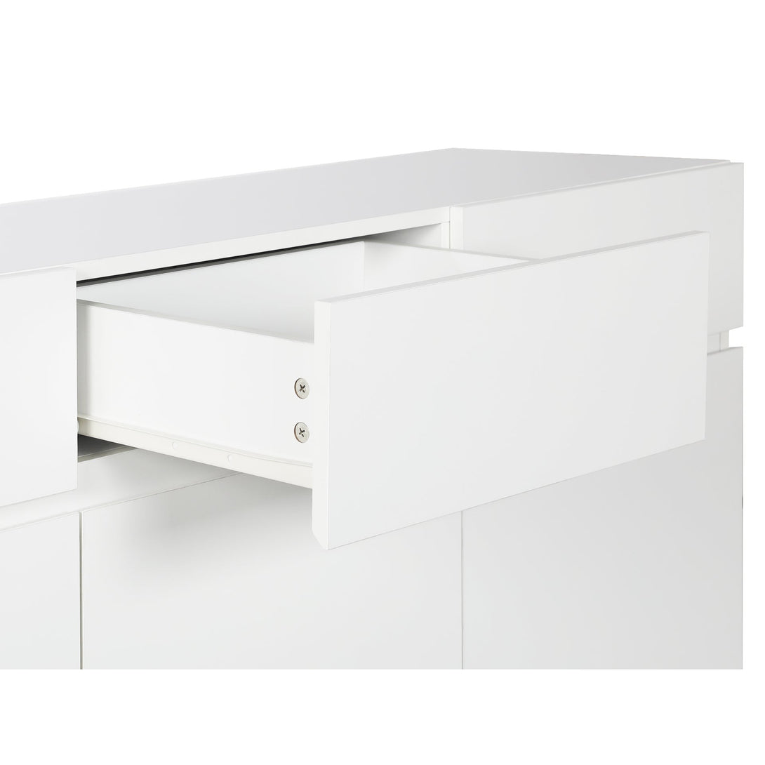 Hudson 1.35m Sideboard Buffet Table - White 