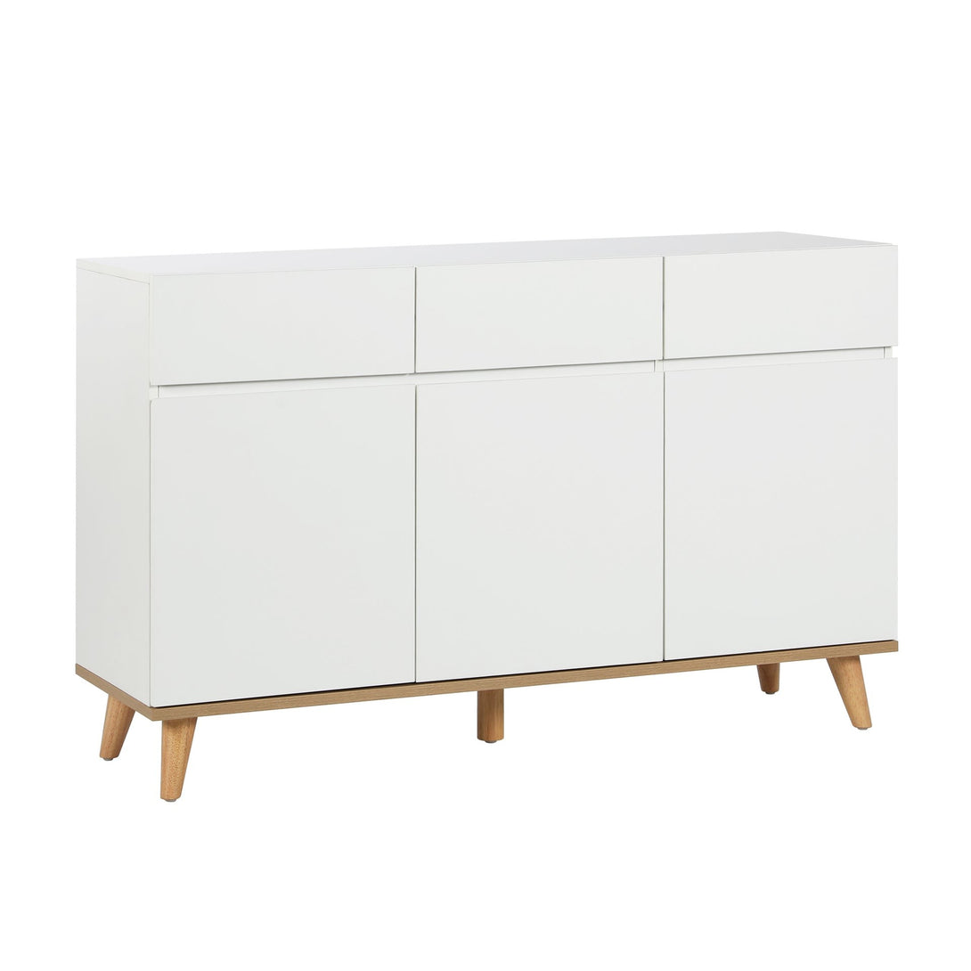 Hudson 1.35m Sideboard Buffet Table - White 