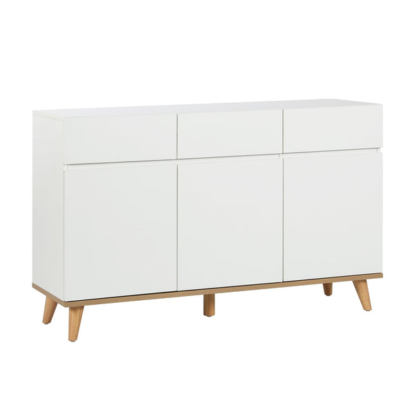 Hudson 1.35m Sideboard Buffet Table - White 