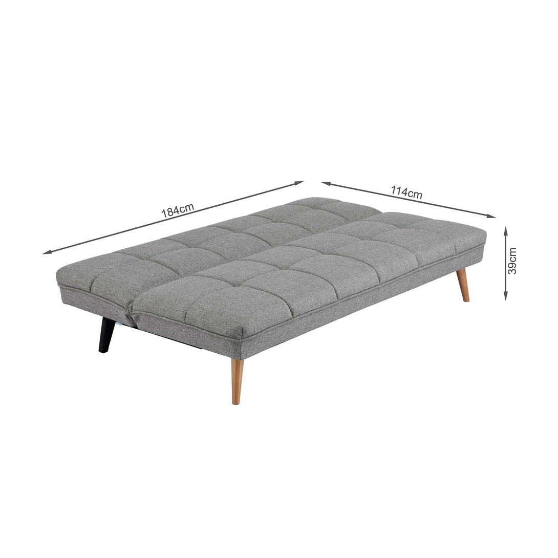 Chile 3 Seater Sofa Bed - Light Grey