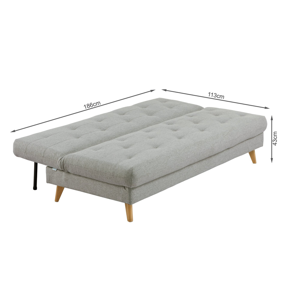 Camden 3 Seater Sofa Bed with Storage - Grey