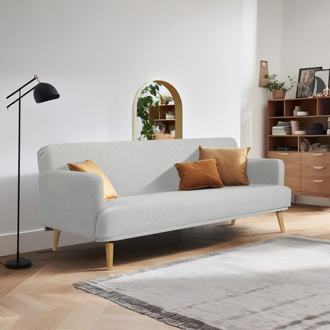Silverton 3 Seater Sofa Bed - Light Grey
