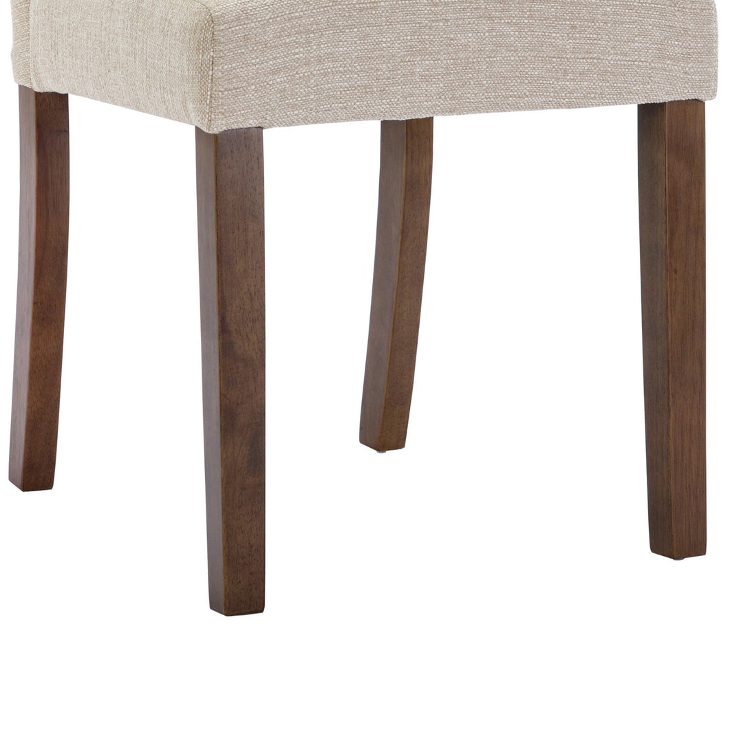 Lucia Upholstered Dining Chair - Set of 2 - Beige