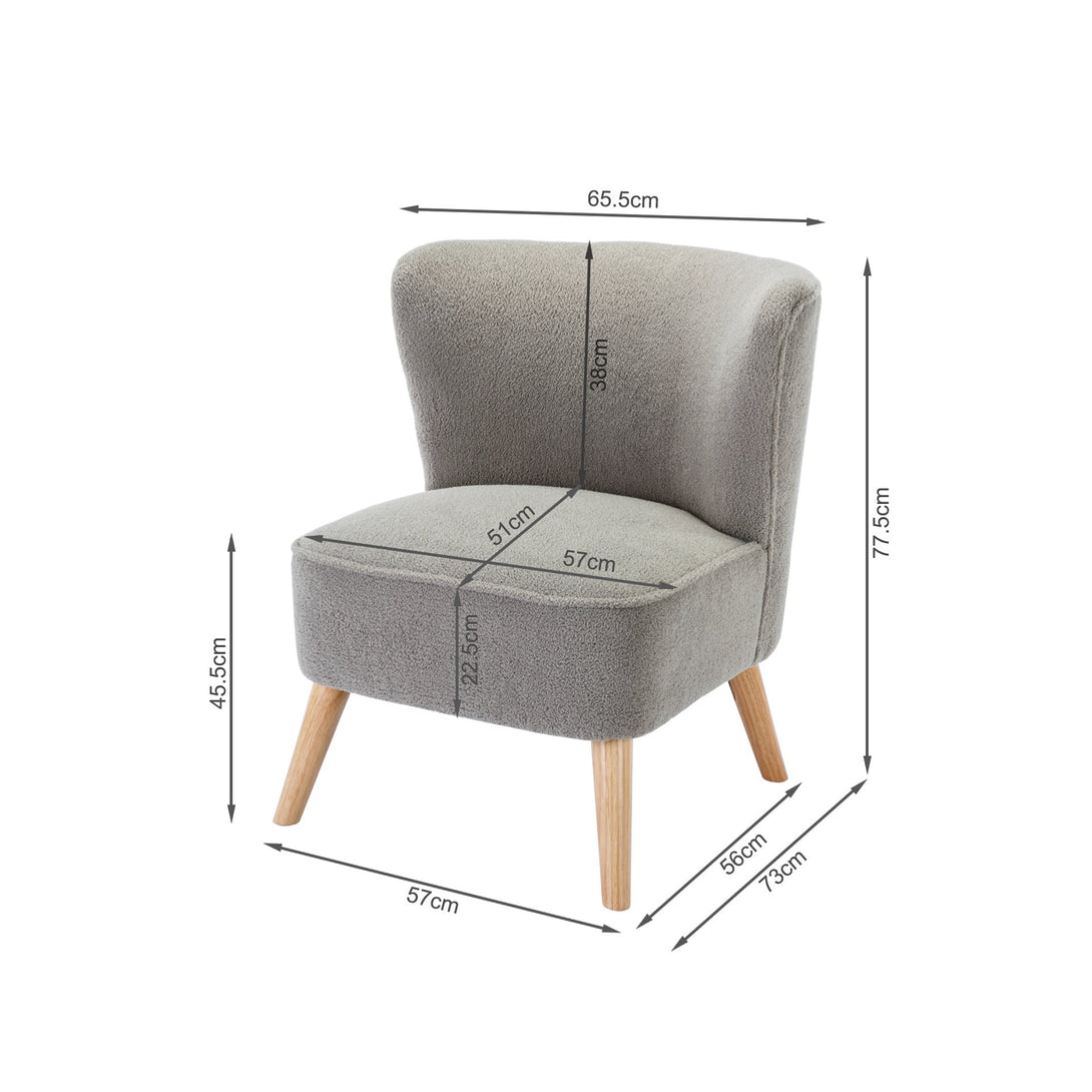 Alice Occasional Chair - Grey