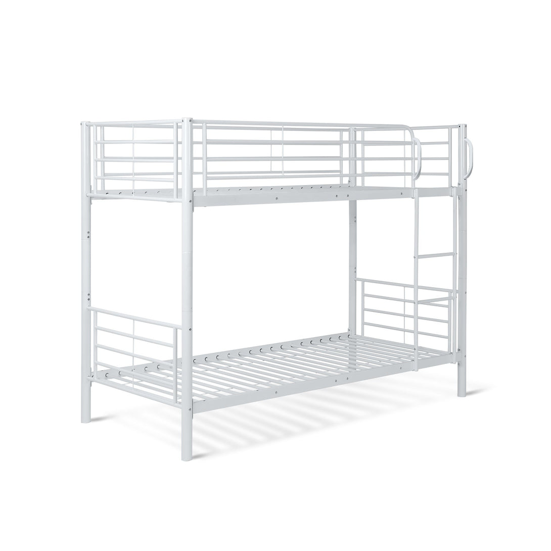 Owen Single Metal Bunk Bed Frame - White