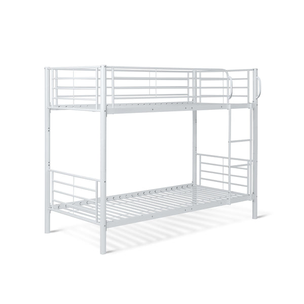 Owen Single Metal Bunk Bed Frame - White