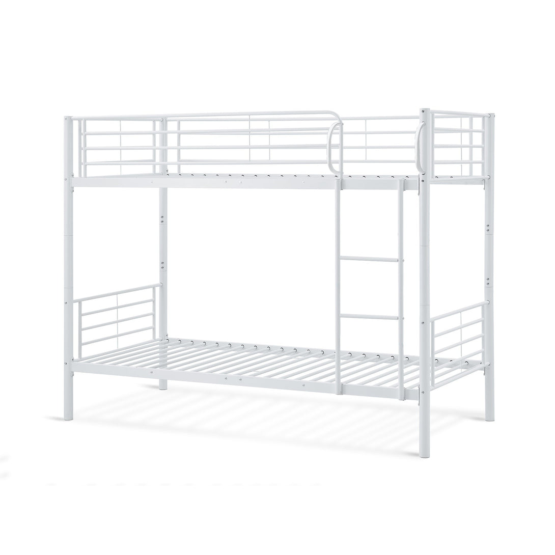 Owen Single Metal Bunk Bed Frame - White