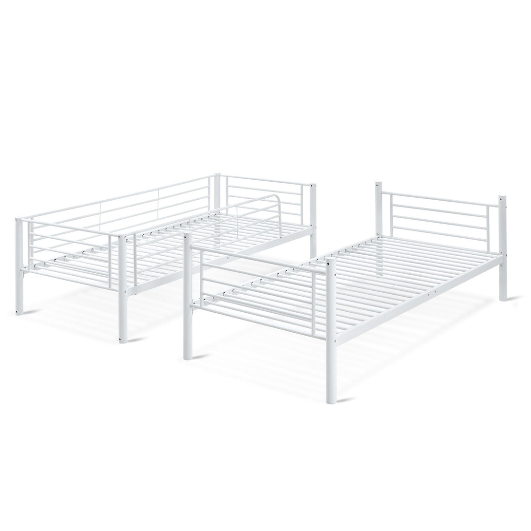 Owen Single Metal Bunk Bed Frame - White