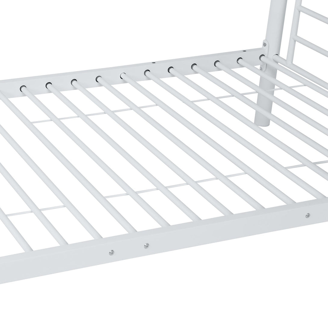Owen Single Metal Bunk Bed Frame - White