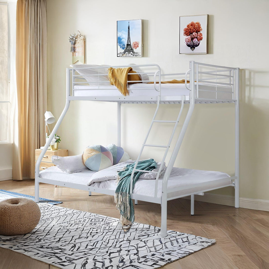 Dobson Metal Triple Bunk Bed - White