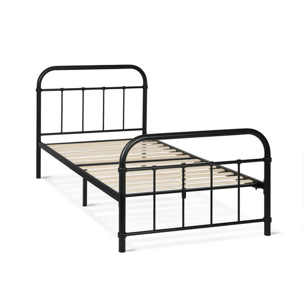 Taylor Single Metal Bed Frame - Black