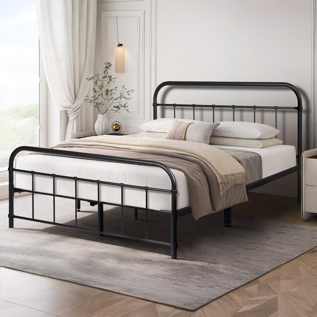 Taylor Double Metal Bed Frame - Black