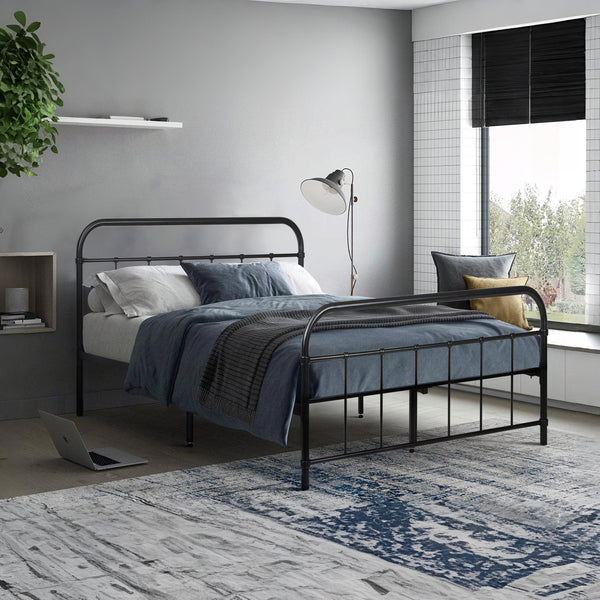 Taylor Double Metal Bed Frame - Black