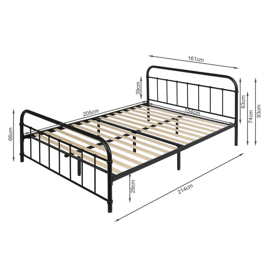 Taylor Queen Metal Bed Frame - Black