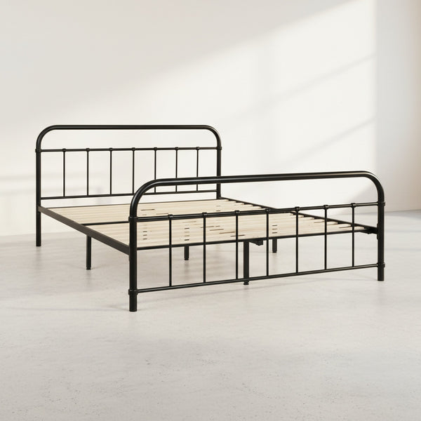 Taylor Queen Metal Bed Frame - Black