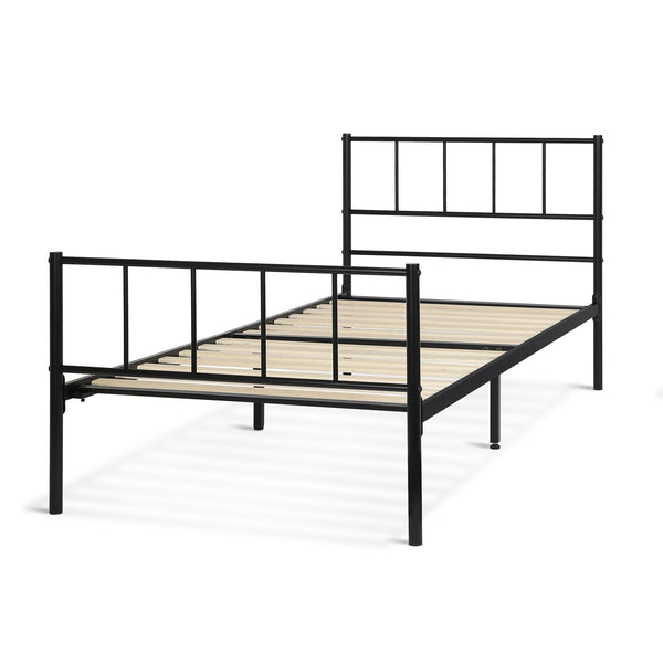 Keira Single Metal Bed Frame - Black