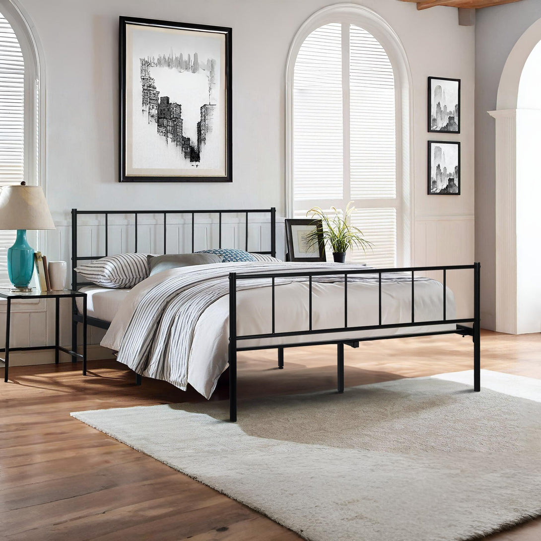 Keira Double Metal Bed Frame - Black