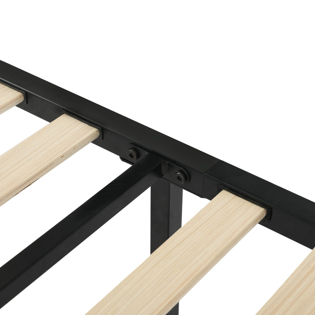 Graham Single Metal Bed Frame - Black